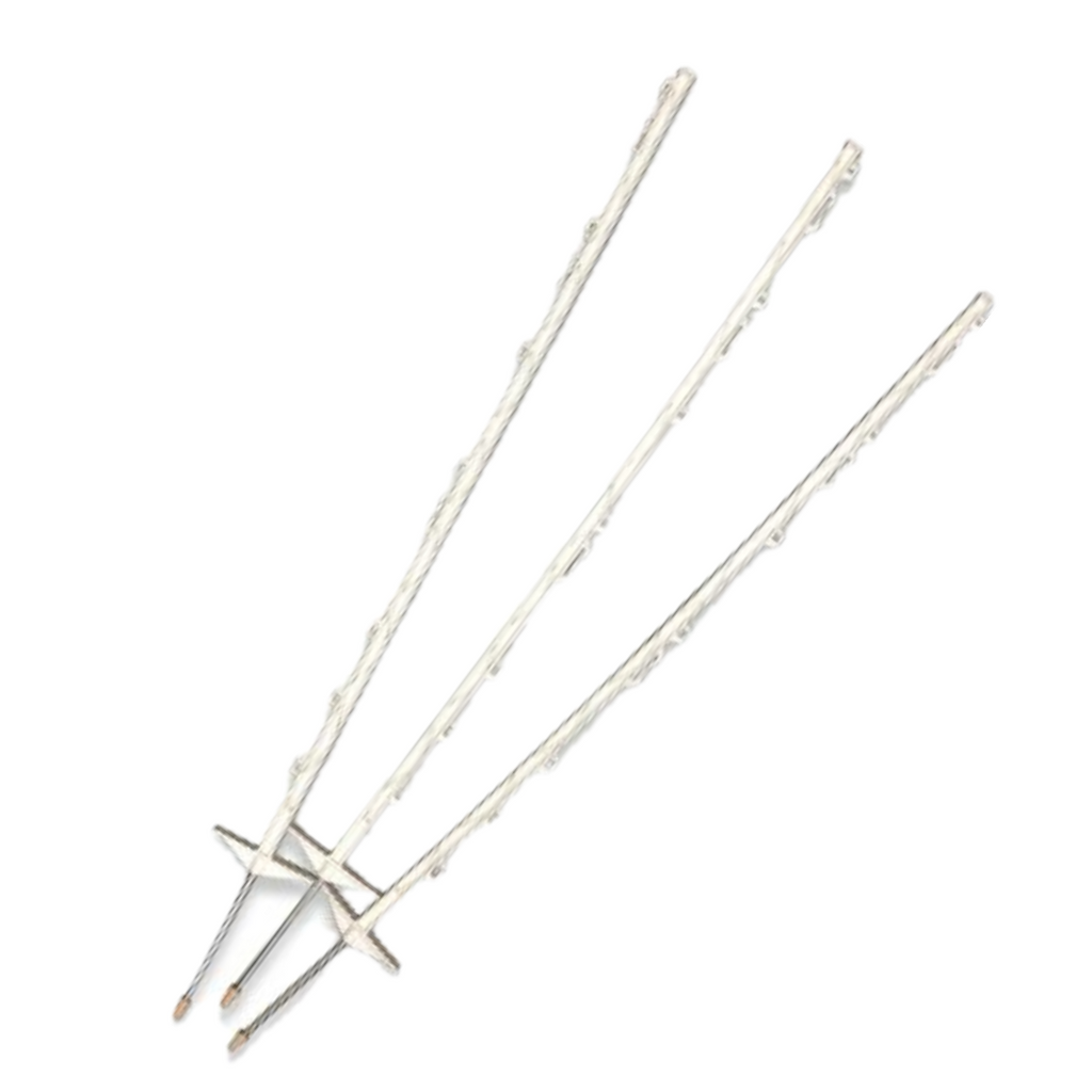 PLASTIC TREAD-IN POST WHITE DAKEN
