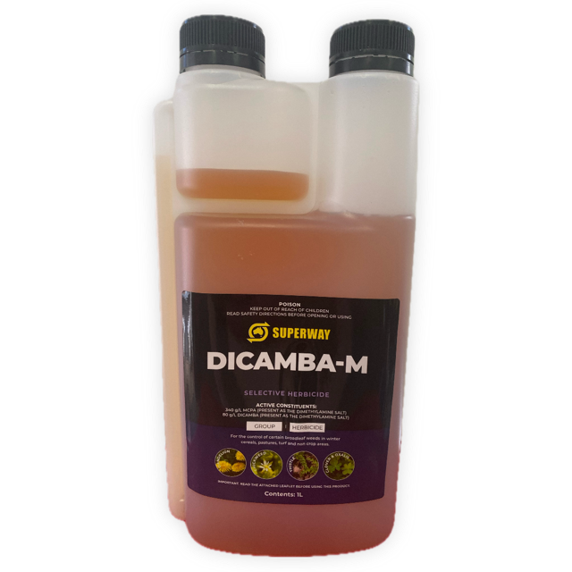 dicamba selective herbicide SUPERWAY DICAMBA M 1L – Rochedale Produce