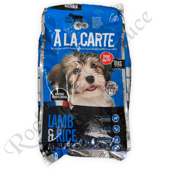 ALA CARTE ALL STAGES LAMB & RICE 18KG