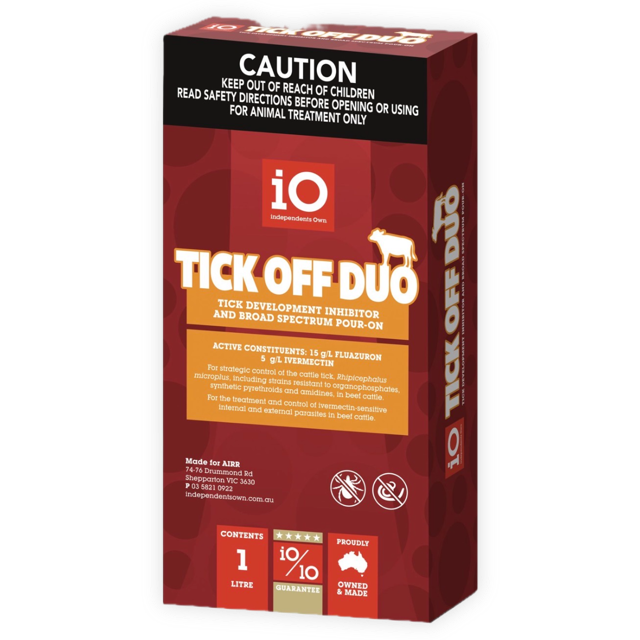 iO Tick Off Duo Pour On 1L