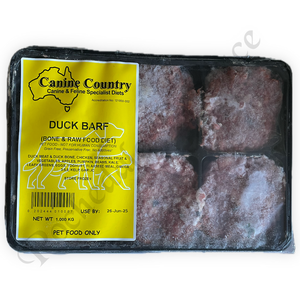 DUCK BARF TRAY PORTION PACK 1KG